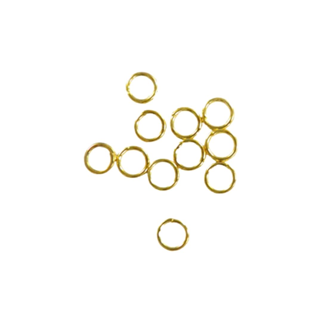 Κρικάκι Συνδετικό Χρυσό 5mm Πακ 15gr
