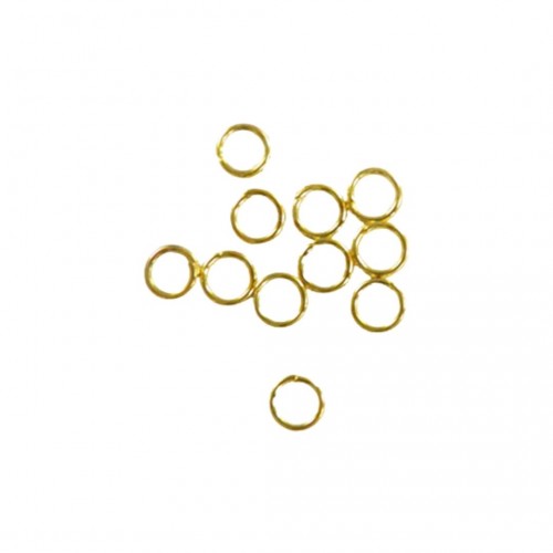 Κρικάκι Συνδετικό Χρυσό 5mm Πακ 25gr