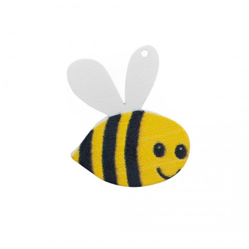 Διακοσμητικό Μελισσούλα Ξύλινη 2.1x2.5cm