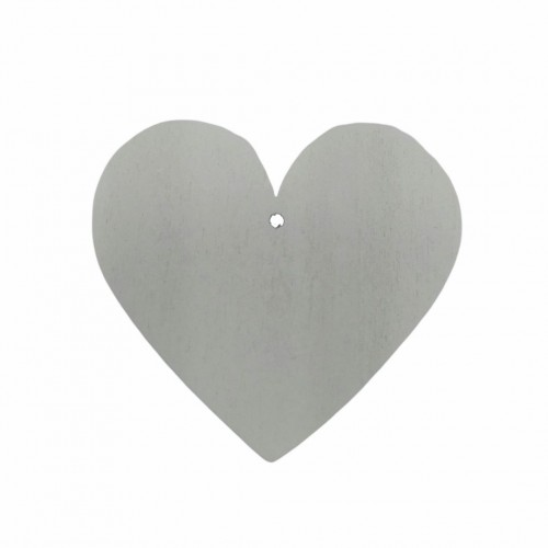 Ξύλινο Διακοσμητικό Καρδιά Λευκή 3.5x4.5cm