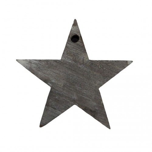 Διακοσμητικό Αστέρι Ξύλινο Γκρι 5x0.8cm