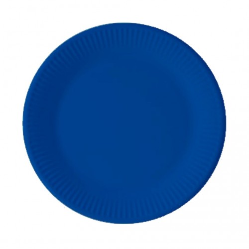 Πιάτα Χάρτινα Decorata Μπλε 23cm Πακ 8τμχ 