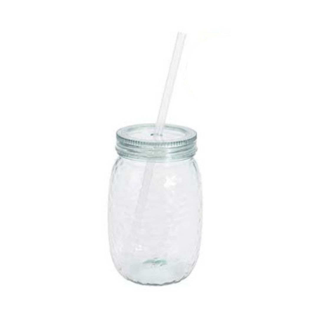 Ποτήρι Πλαστικό με Καλαμάκι 500ml