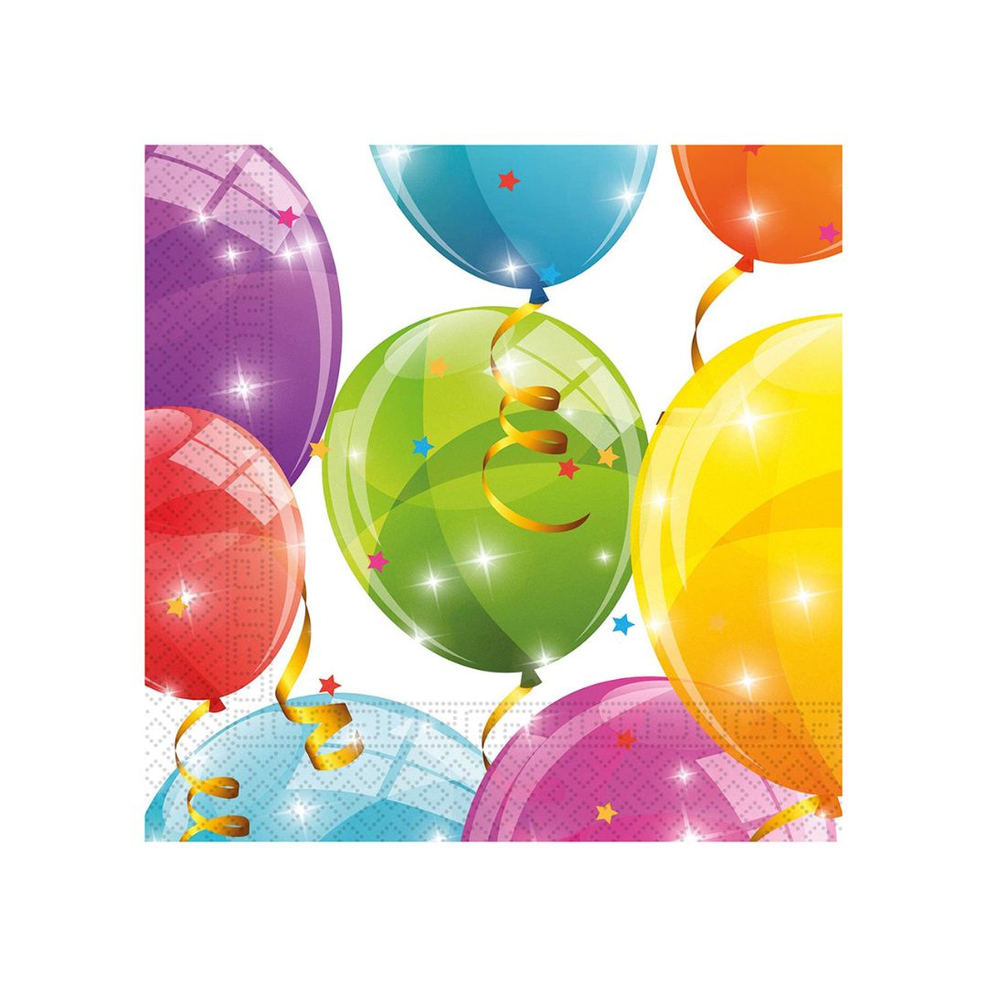 Χαρτοπετσέτες Balloons 33x33cm Πακ 20τμχ