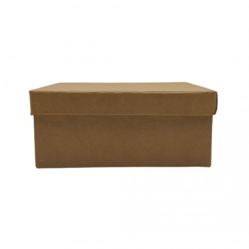 Κουτί με Καπάκι Κραφτ Επενδυμένο 18.5x14.5x8cm