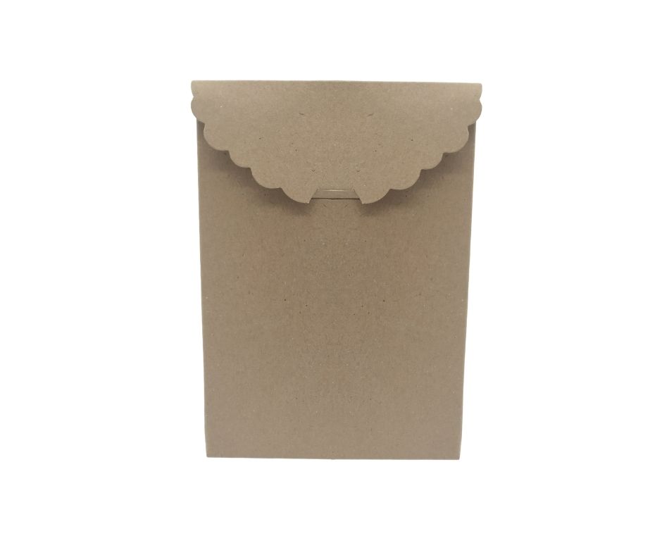 Κουτί Τσαντάκι Χάρτινο Κραφτ με Εγκωπή 13x9.5x5cm