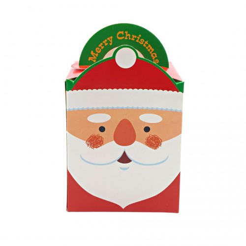 Κουτί Χάρτινο Άγιος Βασίλης με Λαβή 8.5x8.5x10cm