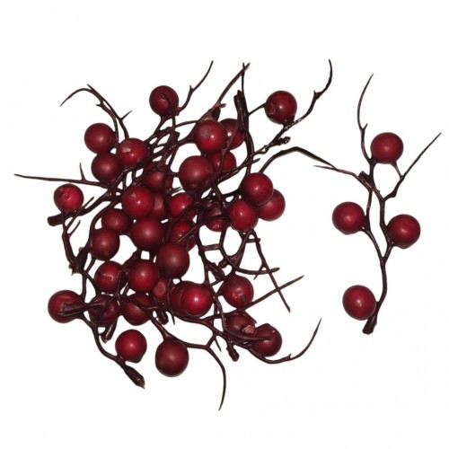 Διακοσμητικά Berries Κόκκινα σε Κλαδάκι Πακ 10τμχ