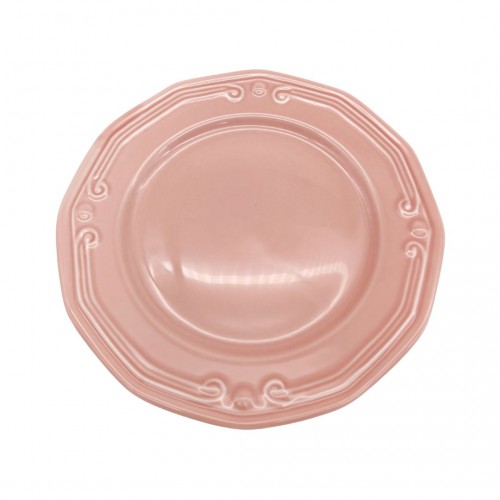 Πιάτο Γλυκού Πορσελάνινο Estia Ροζ 20cm