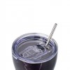 Estia Coffee Mug Save The Aegean Ποτήρι Θερμός με Καλαμάκι Black Marble 0.35lt