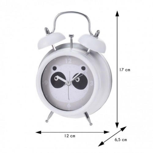 Ξυπνητήρι Παιδικό Panda Λευκό 12x6.5x17cm