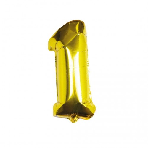 Μπαλόνι Αριθμός Χρυσό No1 10cm 