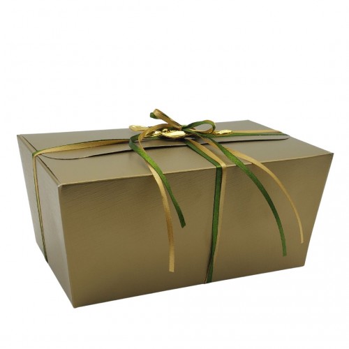 Κουτί Πραλίνας Χάρτινο Χρυσό 17x10x8cm