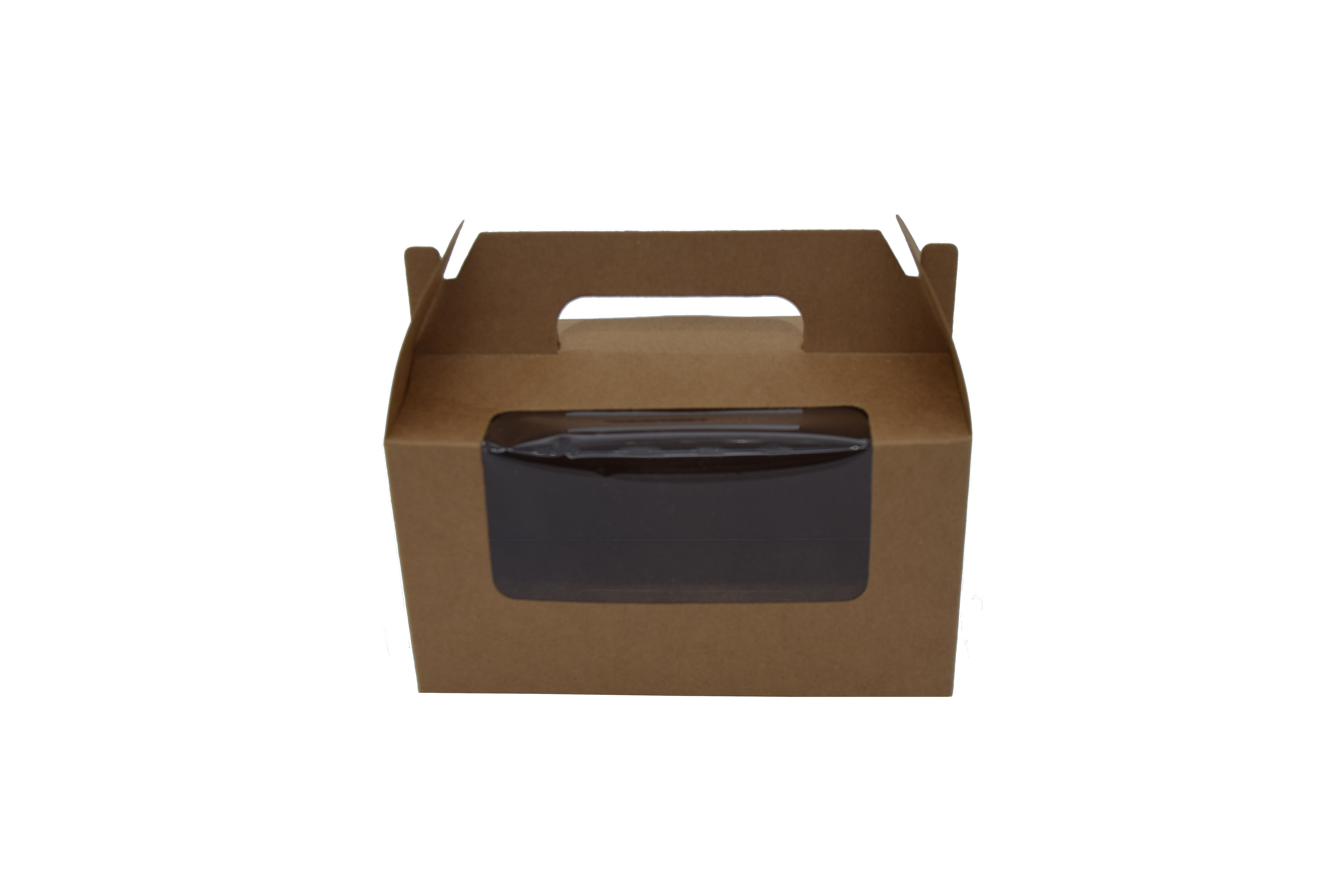 Κουτί Χάρτινο με Λαβή&Παράθυρο Κραφτ 16.5Χ9.5Χ9cm