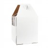Κουτί Χάρτινο 3D Τούρτας με Παράθυρο & Λαβή Λευκό 30x30x35.5cm